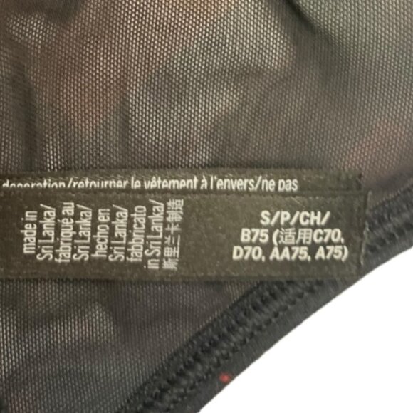 Victoria SPORT Red and Black Plaid Racerback Sports Bra Size Small - Picture 3 of 5